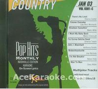 Pop Hits Monthly Country Karaoke Music CDG - January 2003