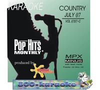 Pop Hits Monthly July 2007 Country Karaoke CD+G Stellar Records