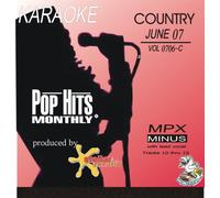 Pop Hits Monthly June COUNTRY 2007 Karaoke CD+G Stellar Records