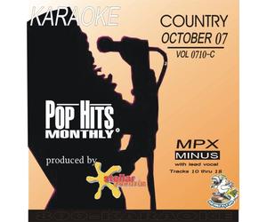 Pop Hits Monthly October 2007 Country Karaoke CD+G Stellar Records