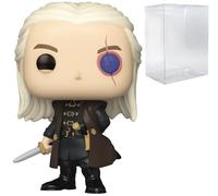 Pop House of Dragon - Figurine Funko en Vinyle phosphorescente d'Aemond Targaryen (livrée avec étui de Protection Compatible), Multicolore, 9,5 cm