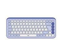 POP Icon Keys - Clavier - sans fil - Bluetooth LE - QWERTY - International US - lilas, blanc cassé