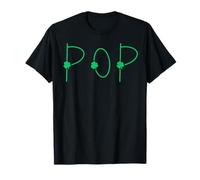 Pop Irish Father St Patrick Day Grandpa Dad Green Men Bruh T-Shirt