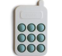 Mushie Bavoir en silicone pour bébé – Imperméable réglable (bleu poudré)