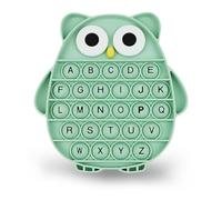 Pop it Fidget Toys, Fidget-Sensory Toy, Jouets Silicone Push Sensory Bubble, Jouet Anti Stress Enfant Pop it, Anxiety-Relief Squeeze-Toy, avec Boutons Alphabet, Jouets Sensoriels à Presser (B)