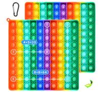 Pop it, Push Bubbles Jouet, Push Pop Bubble Sensory Toy, Popit XXL Toys, Poppit Antistress Fidget Toys, Pop It Fidget Toys, Jouets éducatifs de Multiplication et d'addition