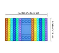 Pop-Its Anti-Stress Pour Enfants, 30x18cm, Deux Joueurs, Jeu D'Échecs Sensoriel, Bulles, Livraison Gratuite