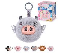 Pop Joy Mini Monster Cupa Blind Box Soft Collection Series - Peluche Monstre à Visage en Vinyle, Peluche avec Porte-clés Adorable, Cadeau pour Enfants, Adolescents et Adultes (1 boîte au Hasard)