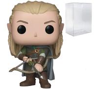 Pop Le Seigneur des Anneaux - Figurine Legolas Funko en Vinyle (livrée avec étui de Protection Compatible), Multicolore, 9,5 cm