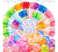 POP lina 555pcs Bombe a Eau à Fermeture Automatiques, Ballons D'eau Multicolores, Bombe a Eau pour Adultes, pour les Jeux D'eau D'été, les fêtes de Plages