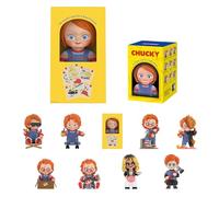 POP MART Chucky Franchise Series Figurines de boîte aveugle, jouets de collection, décorations effrayantes pour la maison, vacances pour filles et garçons, boîte unique