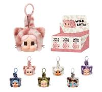 POP MART Crybaby Wild But Cutie Series - Vinyl Plush Pendant Pop d’Action Figurines Anime de Jouet Figure à Collectionner Cadeaux Créatifs Whole Set