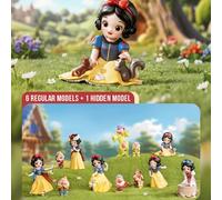 POP MART Disney Blanche-Neige Série Classique Boîte Aveugle Collection, Figurine Ornement Jouet de Marchandise de Film Classique Boîte Aveugle Collection, Décoration Ornement Exquise pour Fête Thémati