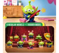 POP MART Disney Pixar jouet Story Alien Immersive Experience Series Figurine Collector, Boîte Mystère Jouet Vinyle de Petit Homme Vert, Matériau ABS PVC de Haute Qualité 6-7 cm Mini Décoration de Bure