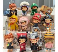 POP MART Hirono Echo Series Blind Box Guess Bag Jouets originaux Poupée Figurine Anime Mignonne Ornements Cadeau Journey In The Rain