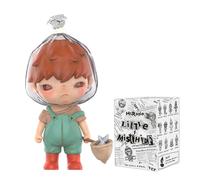 pop mart Hirono Little Mischief Series Boîte de figurines d'action exclusive à collectionner Jouet mignon Cadeau créatif pour Noël, fête d'anniversaire, vacances 1Box Hirono Little Bad 1PC