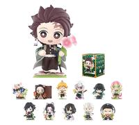 POP MART Kimetsu no Yaiba Figurines de la série de fleurs de naissance, figurines aveugles, figurines d'action au design aléatoire, jouets de collection, décorations d'intérieur, cadeaux