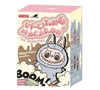 Pop Mart The Monster Labubu Visage en vinyle Motif macaron