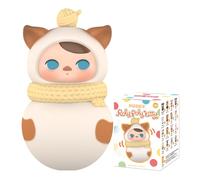 POP MART PUCKY Roly-Poly Kitty Series Figures Anime Figurines d'action à collectionner Jouet d'art Cadeau 1 pièce