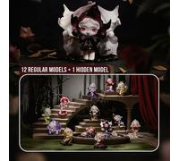 POP MART SKULLPANDA Série Petal Four Acts Boîte Aveugle, 12 Versions Régulières + 1 Version Secrète, Figurine de Collection Artistique Basée sur le Cycle de Vie des Fleurs, Fabriquée en Matériau PVC/A