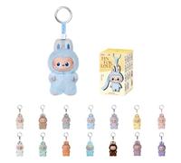 POP MART The Monster PIN for Love Series - Boîte à pendentif en vinyle (A-M), jouets de collection Labubu - Cadeaux d'anniversaire pour filles et garçons - Boîte unique