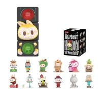 POP MART The Monsters Presque Hidden Series Figurines aveugles au design aléatoire pour décoration d'intérieur moderne, ensemble de jouets de collection pour accessoires de bureau, boîte unique