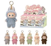 POP MART The Monsters Tasty Macarons Lot de 6 boîtes aveugles en vinyle au design aléatoire pour décoration d'intérieur moderne, ensemble de jouets de collection pour accessoires de bureau