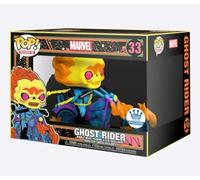 Pop! Marvel - Figurine en Vinyle Ghost Rider Deluxe Rides Black Light Special Edition