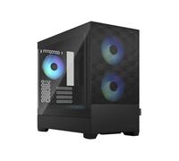 Pop Mini Air RGB - Tour - micro ATX - panneau latéral fenêtré (verre trempé) - pas d'alimentation (ATX) - teinte claire noir TG - USB/Audio - pour