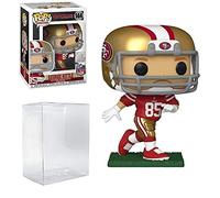 Pop NFL : George Kittle San Francisco Pop # 144 Figurine en vinyle (avec étui de protection EcoTek Pop Box)