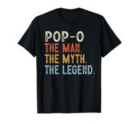 Pop-O The Grandpa The Myth The Legend Fête des Pères Vintage T-Shirt