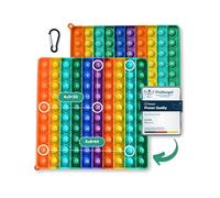 Pop on It 2 en 1 - Tableau de Multiplication et Tableau des centaines | Jeu éducatif Montessori pour Apprendre Les Tables de Multiplication | Grand Jouet sensoriel Pop on It XXL (Multicolore)