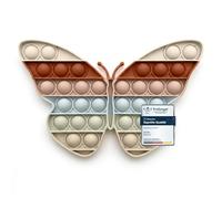 Pop on It Jouet aux Couleurs Pastel | Bubble Fidget Toys Imperméables pour Enfants | Jouet Sensoriel en Silicone de Haute Qualité (Papillon - sans BPA)