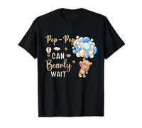 Pop-Pop Can Bearly Wait Bear Genre Neutral Boy Baby Shower T-Shirt