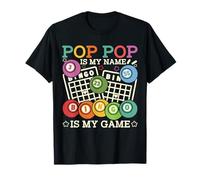 Pop Pop est Mon nom Bingo est Mon Jeu Funny Bingo Grandpa T-Shirt