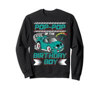Pop-Pop of The Birthday Boy Race Car Party Family Matching Sweatshirt