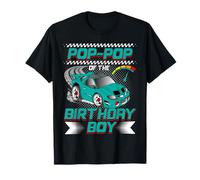 Pop-Pop of The Birthday Boy Race Car Party Family Matching T-Shirt