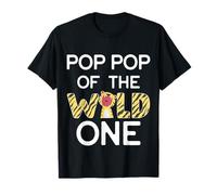 Pop Pop of The Wild One Fête d'anniversaire sur Le thème du Zoo T-Shirt