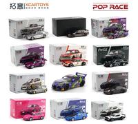 POP RACE 1:64 Ford Mustang Shelby GT-350R Toyota GOODRIDE PANDEM GR SUPRA EVA RT Collection de modèles de voitures en alliage moulé sous pression S5-03