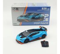 Pop Race 1/64 Lamborghini Huracan STO - Blu Laufey/Arancio Xanto - 2025 - Neuf