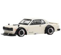 POP RACE 1/64 SKYLINE GT-R V8 DRIFT WHITE Finished Product