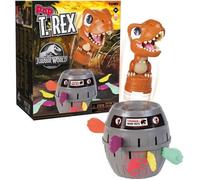 TOMY - Jeu de société Pop T-Rex Jurassic World - Dinosaure, 2-4 joueurs, 4+, marron