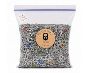 Pop Tabs Direct Plus de 2500 capsules Pop Tabs en vrac pour canettes de soda - Idéal pour les œuvres caritatives et les travaux manuels