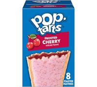 Pop-Tarts Lot de 8 grille-pain pour pâtisserie, aliments du petit déjeuner, cuits aux États-Unis, lait cerise, boîte de 382,7 g