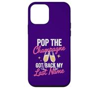 Pop The Champagne Got Back My Last Name Divorce Celebration Coque pour iPhone 12 Mini