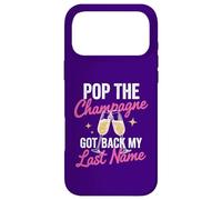 Pop The Champagne Got Back My Last Name Divorce Celebration Coque pour iPhone 17 Pro Max