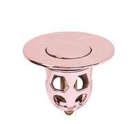 Pop up Bouchon de Vidange Bouchon de couvercle canalisation salle bains, noyau rebond Pop-Up, Valve filtre bassin, attrape-cheveux, douche, d'évier, bain pour la salle de bain(Style B-Rose Gold)
