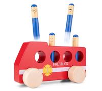 New Classic Toys – Voiture de pompier Pop Up jeu éducatif pour enfants, rouge