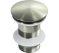 Pop Up Click Clack Sprung Plug sans Trop-Plein, Bouchon De Vidange De Bouchon D’évier pour Lavabo De Salle De Bain, Moderne, Ensemble De Vidange D’évier De Cuve De, Brushed Gold