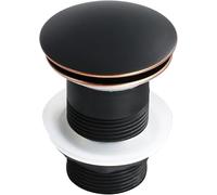Pop Up Click Clack Sprung Plug sans Trop-Plein, Bouchon De Vidange De Bouchon D’évier pour Lavabo De Salle De Bain, Moderne, Ensemble De Vidange D’évier De Cuve De, Orb